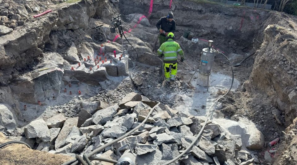 Betong-projekt i Lidingö